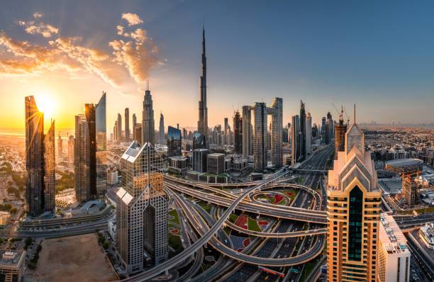 View of buildings, streets, beautiful in various angles in Dubai