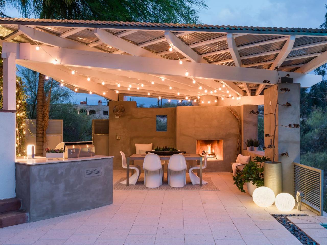 Outdoor dining area